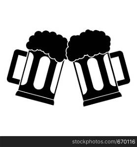 Beer mug icon. Simple illustration of beer mug vector icon for web. Beer mug icon, simple style.