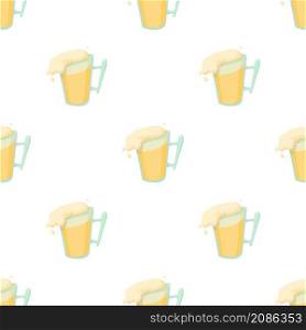 Beer pattern seamless background texture repeat wallpaper geometric vector. Beer pattern seamless vector