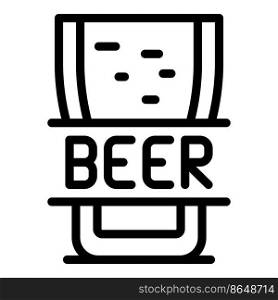 Beer pit icon outline vector. Tank drink. Alcohol barrel. Beer pit icon outline vector. Tank drink