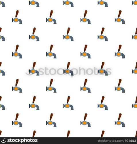 Beer tap pattern seamless in flat style for any design. Beer tap pattern seamless