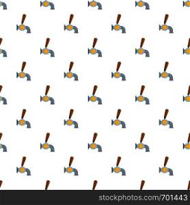 Beer tap pattern seamless in flat style for any design. Beer tap pattern seamless