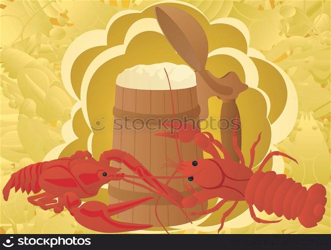 Beer with crabs
