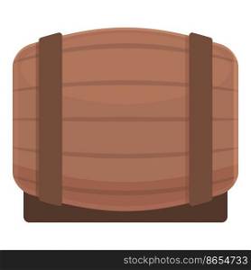 Beer wood barrel icon cartoon vector. Prague travel. Region flag. Beer wood barrel icon cartoon vector. Prague travel