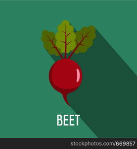 Beet icon. Flat illustration of beet vector icon for web. Beet icon, flat style.