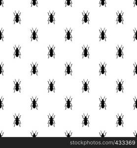 Beetle bug pattern seamless in simple style vector illustration. Beetle bug pattern vector