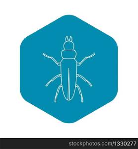 Beetle icon. Outline illustration of beetle vector icon for web. Beetle icon, outline style
