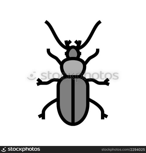 beetle insect color icon vector. beetle insect sign. isolated symbol illustration. beetle insect color icon vector illustration