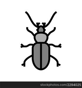 beetle insect color icon vector. beetle insect sign. isolated symbol illustration. beetle insect color icon vector illustration