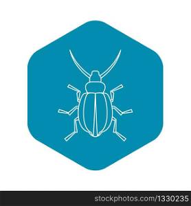 Beetle insect icon. Outline illustration of beetle insect vector icon for web. Beetle insect icon, outline style