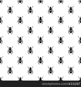 Beetle insect pattern seamless in simple style vector illustration. Beetle insect pattern vector