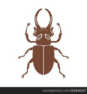 Beetle logo icon design illustration