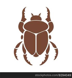 Beetle logo icon design illustration
