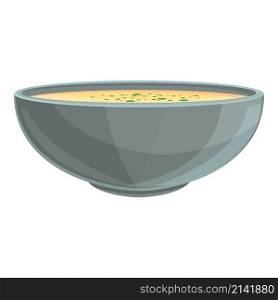 Beetroot cream soup icon cartoon vector. Hot bowl plate. Curry food. Beetroot cream soup icon cartoon vector. Hot bowl plate