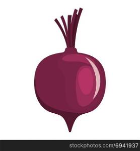 Beetroot icon. Flat color design. Vector illustration.