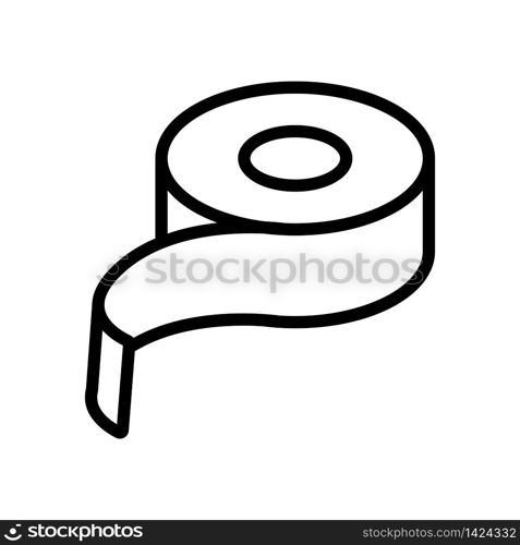 beginning of tape icon vector. beginning of tape sign. isolated contour symbol illustration. beginning of tape icon vector outline illustration