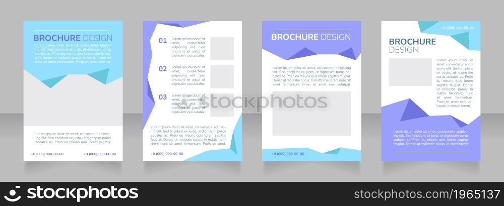 Beginning tuition business blank brochure layout design. Tutoring service. Vertical poster template set with empty copy space for text. Premade corporate reports collection. Editable flyer paper pages. Beginning tuition business blank brochure layout design