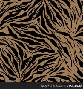 Beige Safari pattern background, tiger animal skin print, vector seamless design. African safari leopard animal fur pattern with black spots background, modern decoration. Beige Safari pattern background tiger animal skin