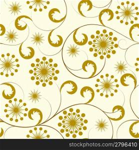Beige seamless from brown flower(can be repeated and scaled in any size)