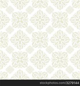 Beige seamless wallpaper pattern design in brown and white