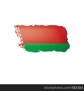 Belarus flag, vector illustration on a white background.. Belarus flag, vector illustration on a white background