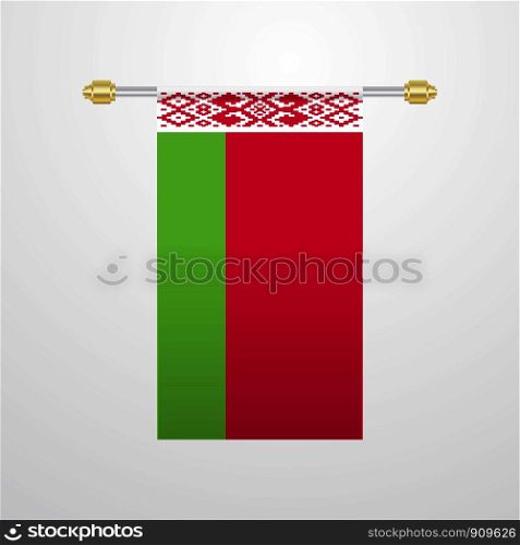 Belarus hanging Flag
