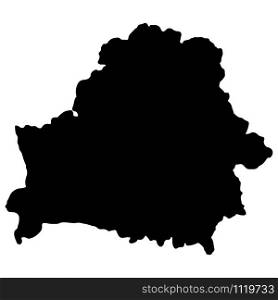 Belarus Map Black Silhouette Vector illustration Eps 10.. Belarus Map Black Silhouette Vector illustration Eps 10