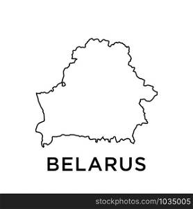 Belarus map icon design trendy