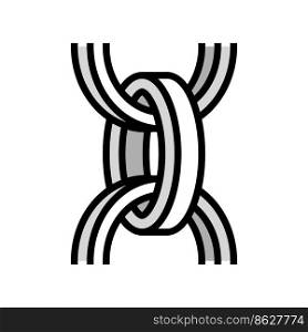belcher chain color icon vector. belcher chain sign. isolated symbol illustration. belcher chain color icon vector illustration