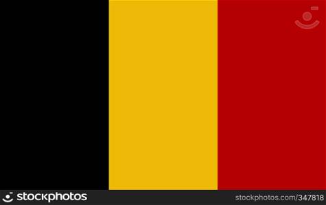 Belgium flag image for any design in simple style. Belgium flag image