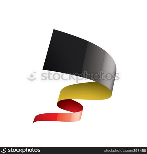 Belgium flag, vector illustration on a white background.. Belgium flag, vector illustration on a white background