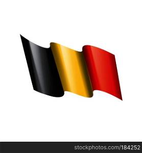 Belgium flag, vector illustration on a white background. Flag of Belgium, Vector illustration