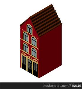 Belgium house icon. Isometric illustration of belgium house icon for web. Belgium house icon, isometric 3d style