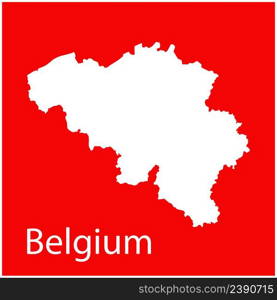 belgium map icon vector illustration design