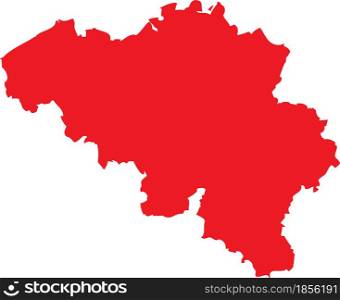 Belgium map sign design