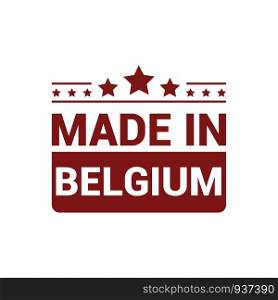 Belgium stamp design vector