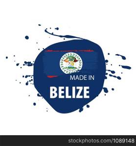 Belize national flag, vector illustration on a white background. Belize flag, vector illustration on a white background