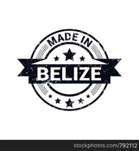 Belize stamp design vector