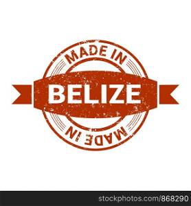 Belize stamp design vector