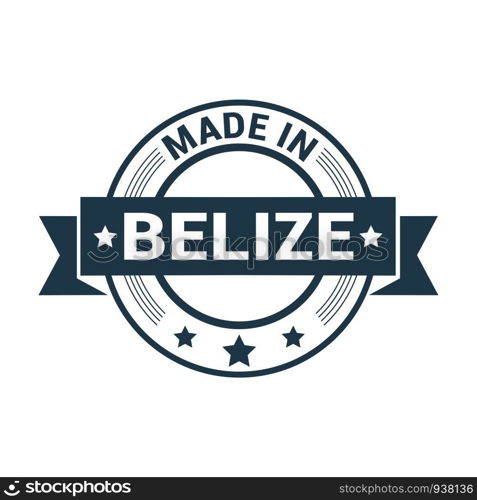 Belize stamp design vector