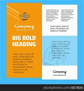 Bell Business Company Poster Template. with place for text and images. vector background