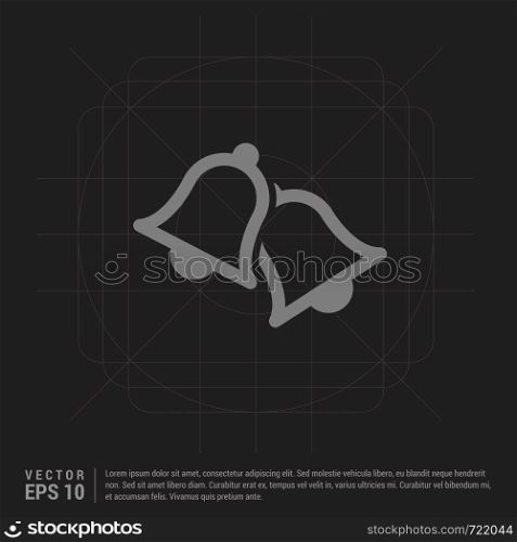 Bell Icon - Black Creative Background - Free vector icon