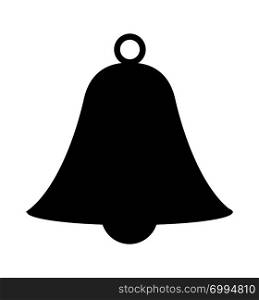 bell icon handbell line isolated sign