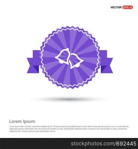 Bell Icon - Purple Ribbon banner
