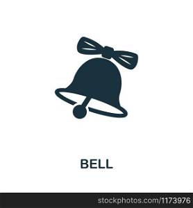 Bell icon vector illustration. Creative sign from education icons collection. Filled flat Bell icon for computer and mobile. Symbol, logo vector graphics.. Bell vector icon symbol. Creative sign from education icons collection. Filled flat Bell icon for computer and mobile