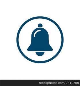 Bell Icon Vector Simple Design 