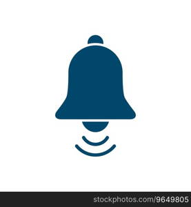 Bell Icon Vector Simple Design 