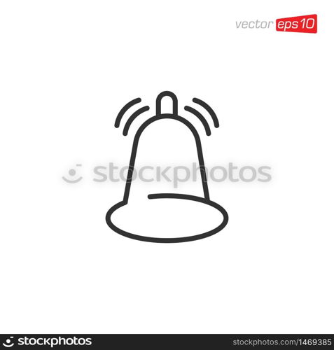 Bell Notification Icon Design Vector