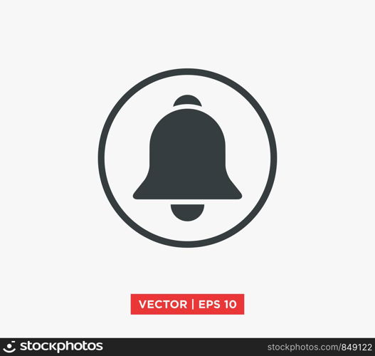 Bell Notification Icon Vector Illustration