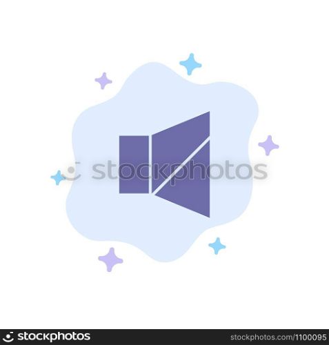 Bell, Off, Silent, Twitter Blue Icon on Abstract Cloud Background