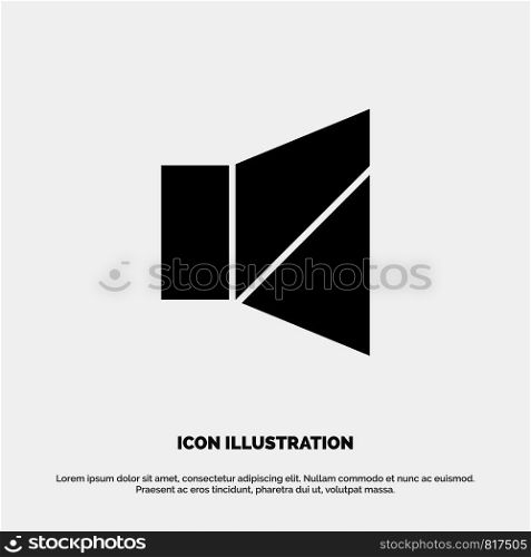 Bell, Off, Silent, Twitter solid Glyph Icon vector